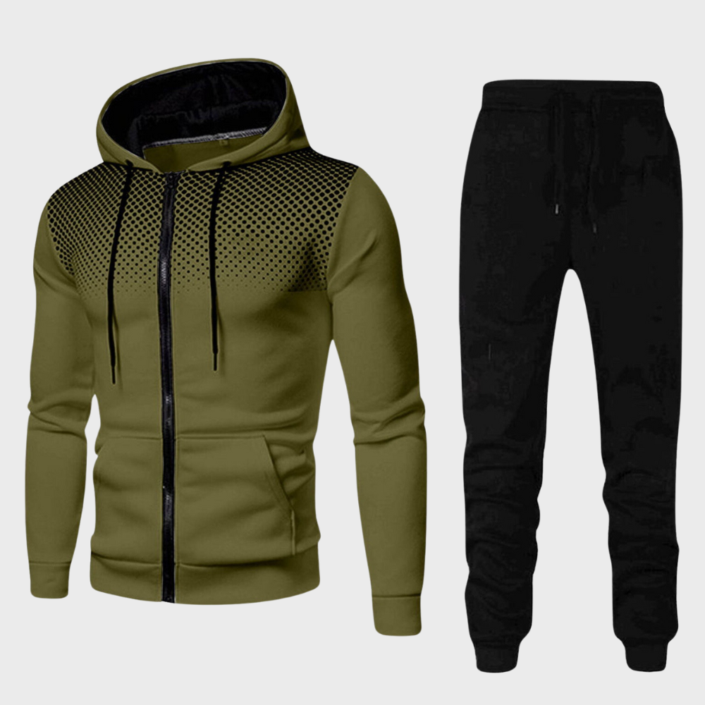 Charles | Men's Two Piece Zip Up Hoodie Set