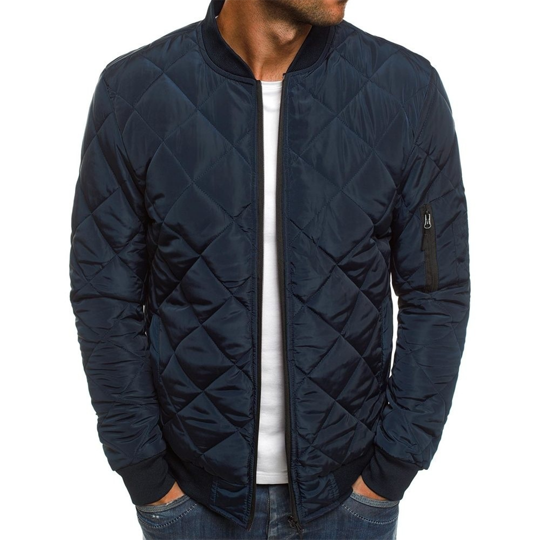 Archie | Men's Quilted Bomber Jacket with Zip Pockets