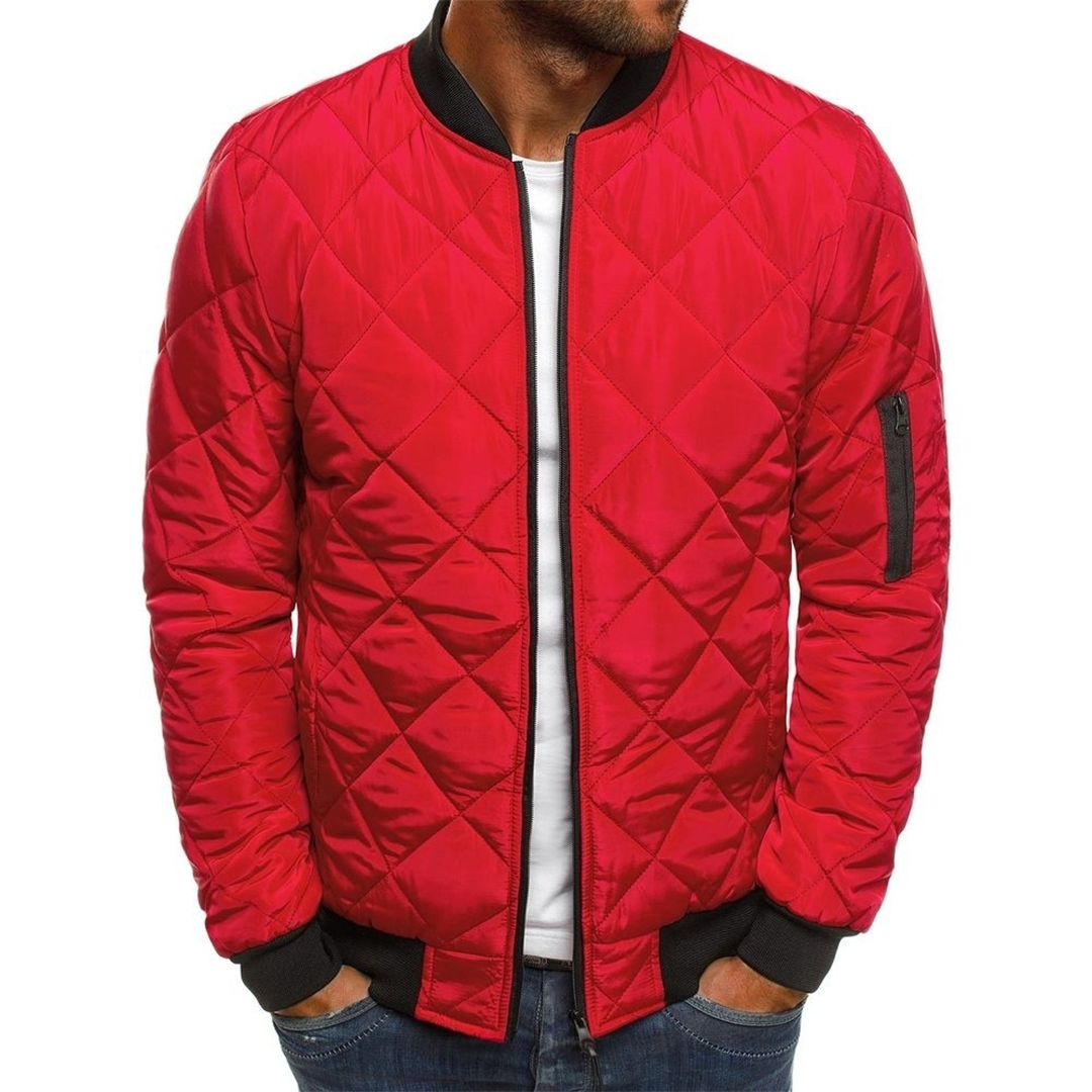 Archie | Men's Quilted Bomber Jacket with Zip Pockets