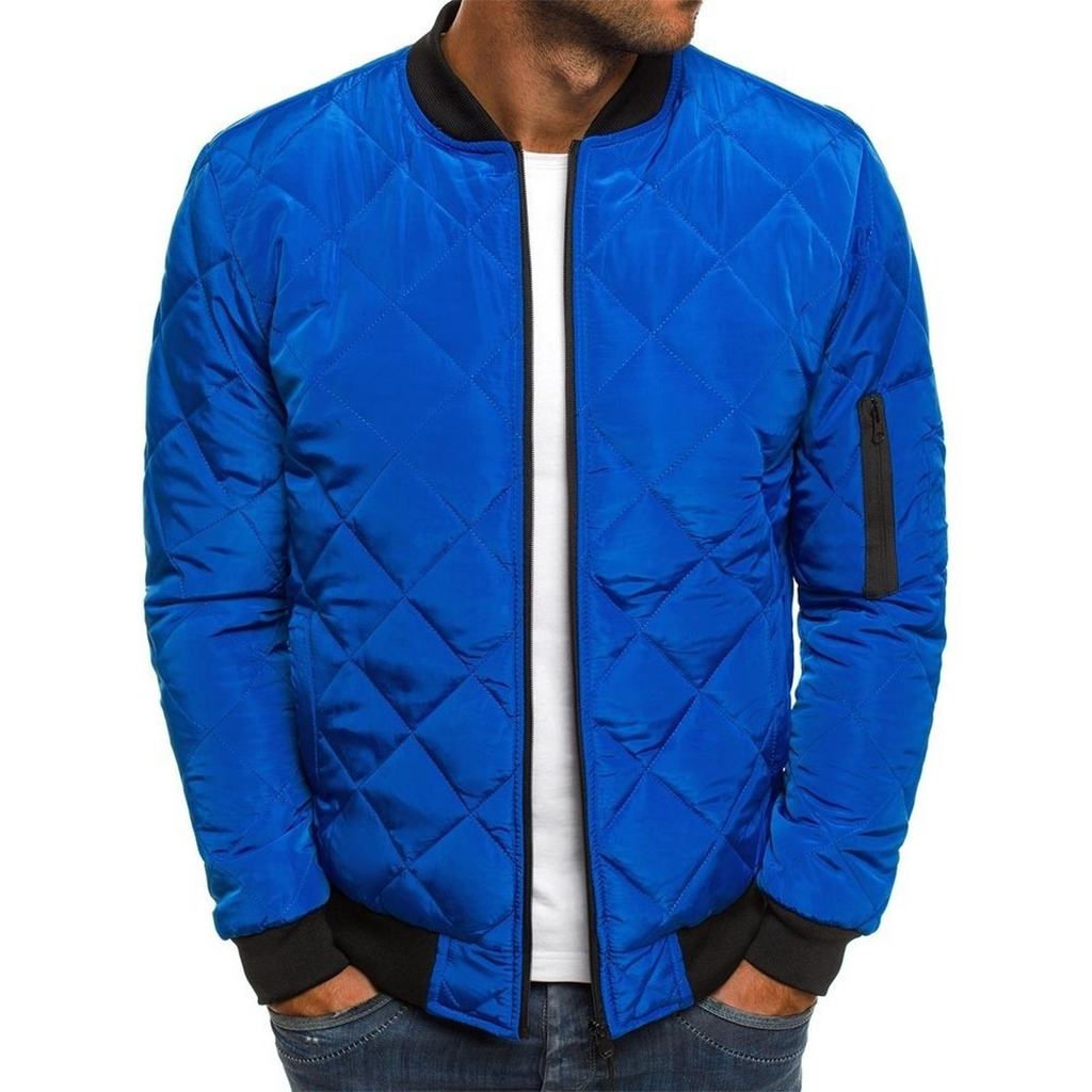 Archie | Men's Quilted Bomber Jacket with Zip Pockets
