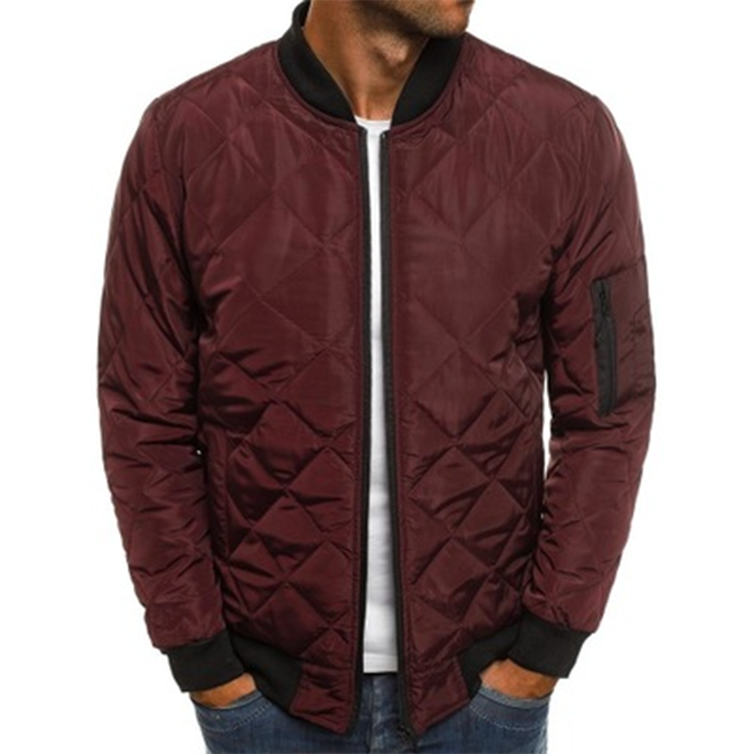Archie | Men's Quilted Bomber Jacket with Zip Pockets