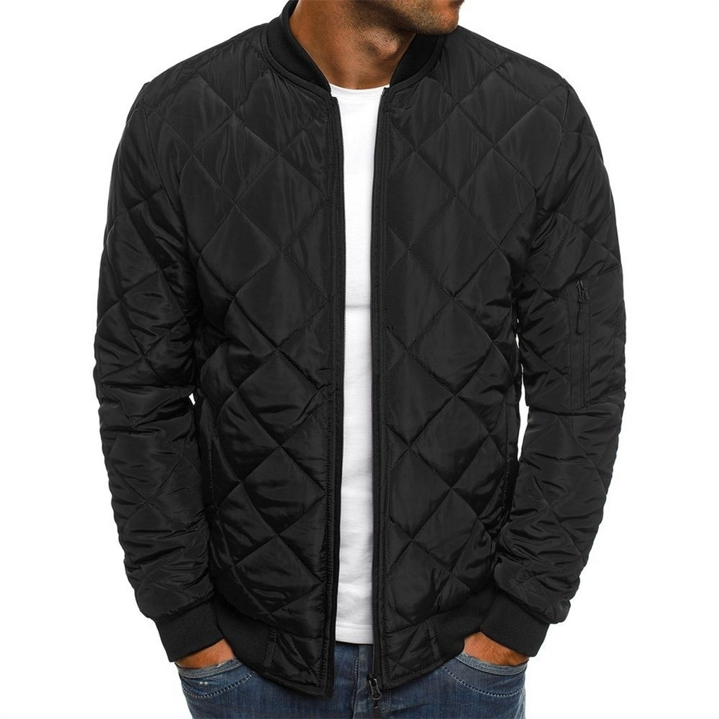 Archie | Men's Quilted Bomber Jacket with Zip Pockets