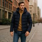 The Edinburgh Men's Waterproof Parka - Hooded Puffer Winter Jacket