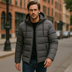 The Edinburgh Men's Waterproof Parka - Hooded Puffer Winter Jacket