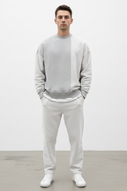 Men’s Loose Fit Round Neck Sweater - Relaxed Everyday Wear