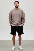 Men’s Loose Fit Round Neck Sweater - Relaxed Everyday Wear
