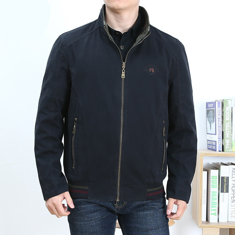 Loose fit Stand Collar Jacket