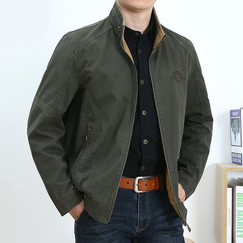 Loose fit Stand Collar Jacket