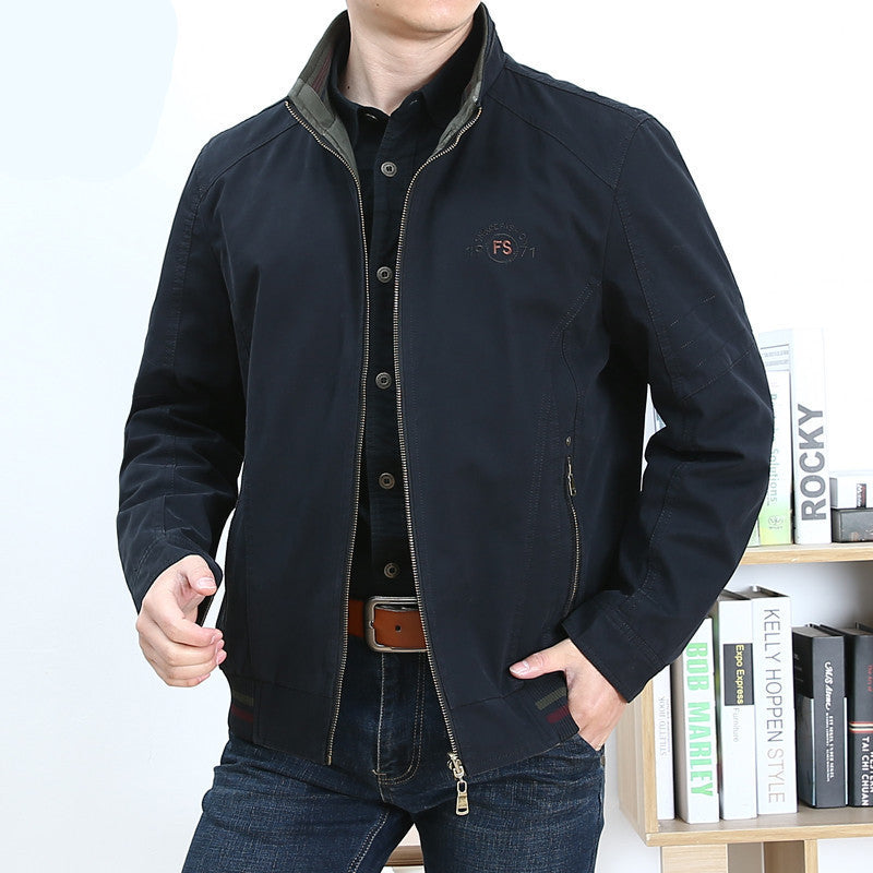 Loose fit Stand Collar Jacket