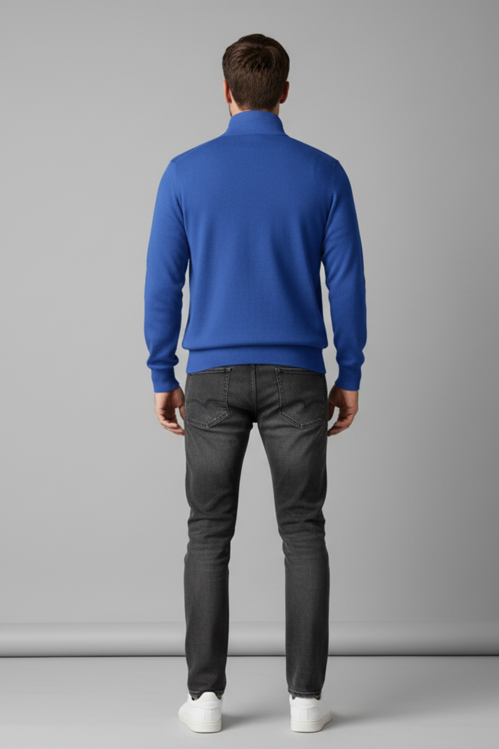 Men’s Breathable Half-Zip Pullover Sweater - Lightweight Layering Piece
