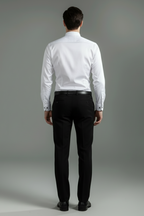 Men’s Business Dress Shirt - Tailored Style with Smooth Weave