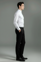 Men’s Business Dress Shirt - Tailored Style with Smooth Weave
