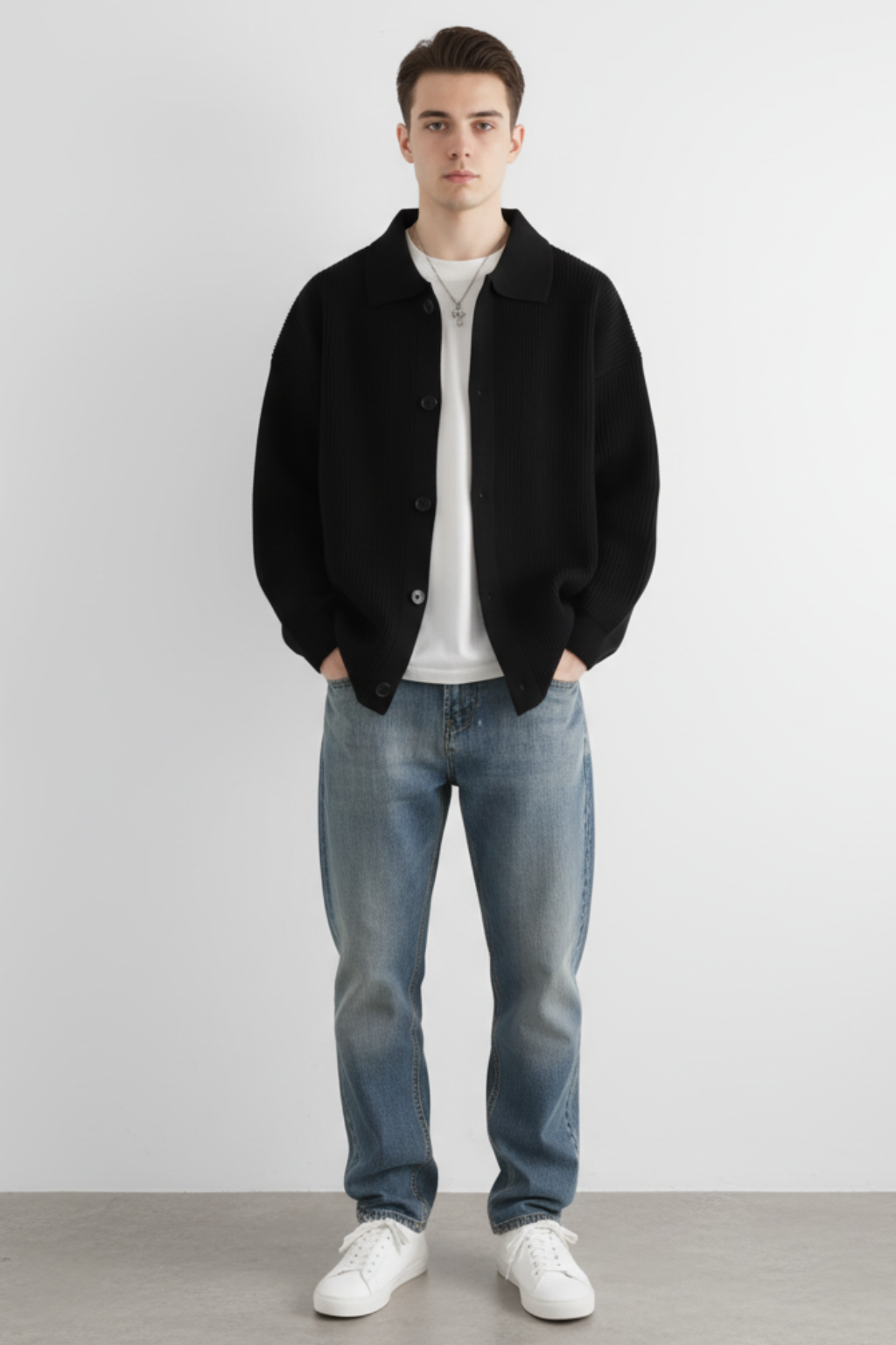 Men’s Cardigan Sweater Jacket - Stylish Wear