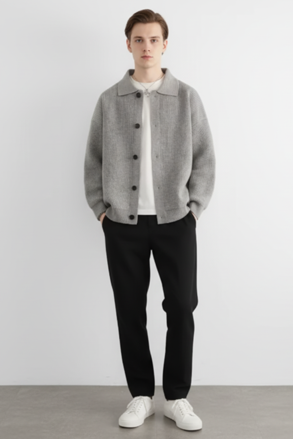 Men’s Cardigan Sweater Jacket - Stylish Wear