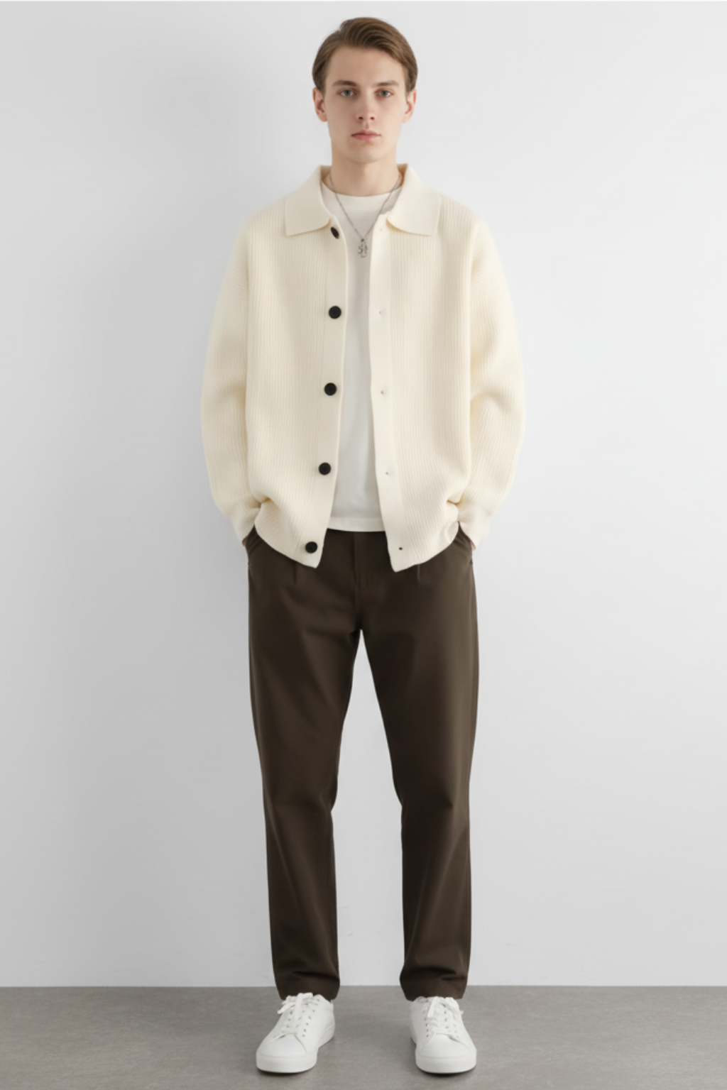 Men’s Cardigan Sweater Jacket - Stylish Wear