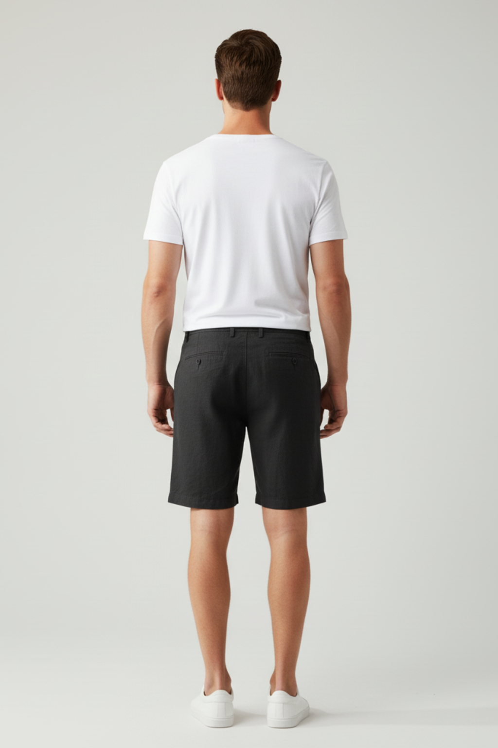 Men’s Casual Beach Shorts - Solid Color Straight-Legs Short