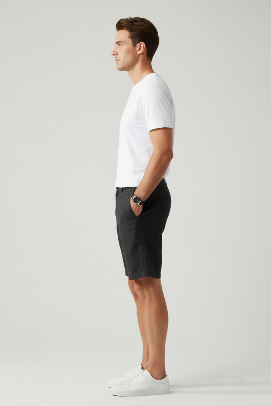 Men’s Casual Beach Shorts - Solid Color Straight-Legs Short