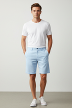 Men’s Casual Beach Shorts - Solid Color Straight-Legs Short
