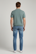 Men’s Knitted Short Sleeve Polo Shirt - For Summer Business Casual