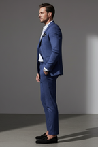 Men’s Linen Suit - 2-Piece Slim Fit for Summer Weddings and Office