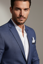 Men’s Linen Suit - 2-Piece Slim Fit for Summer Weddings and Office
