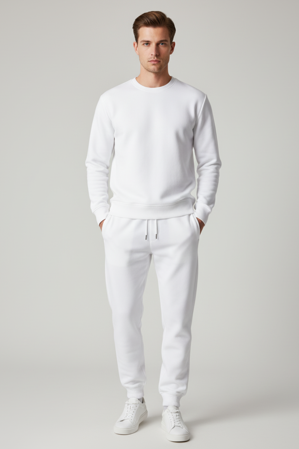 Men’s Loose Fit Jogger Trousers - With Elastic Waist