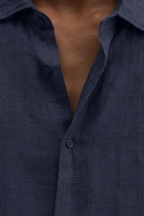Men’s Loose Fit Linen Button-Down Shirt - Breezy and Relaxed Layer