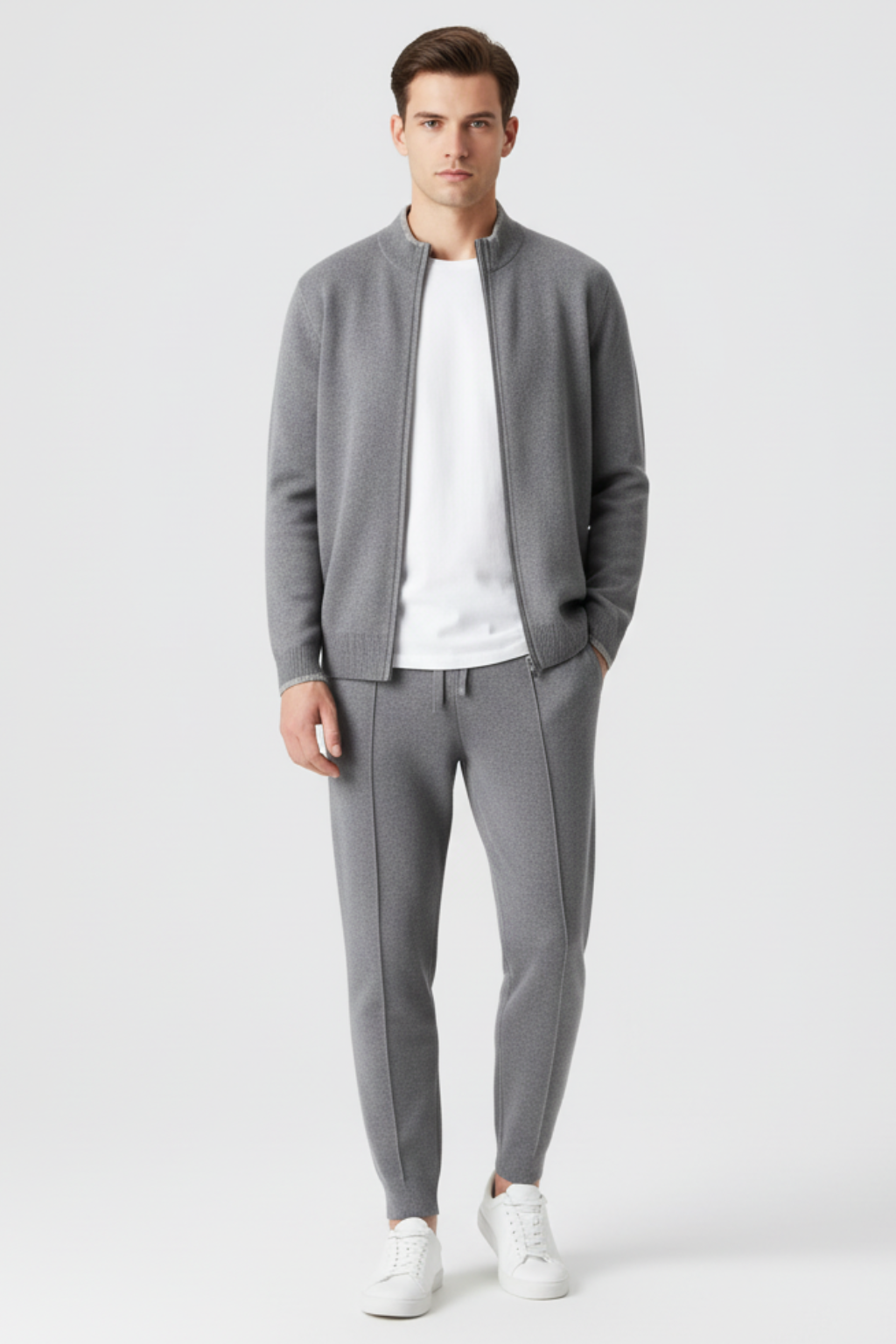 Men’s Merino Lounge Set - Elevated Two-Piece Knitted Leisurewear