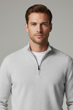 Men’s Merino Wool V-Neck Sweater - Pullover for Casual and Office Wear