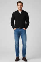 Men’s Merino Wool V-Neck Sweater - Pullover for Casual and Office Wear