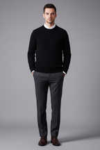 Men’s Oversized Fibre-Blend Sweater - Relaxed Fit with Generous Texture