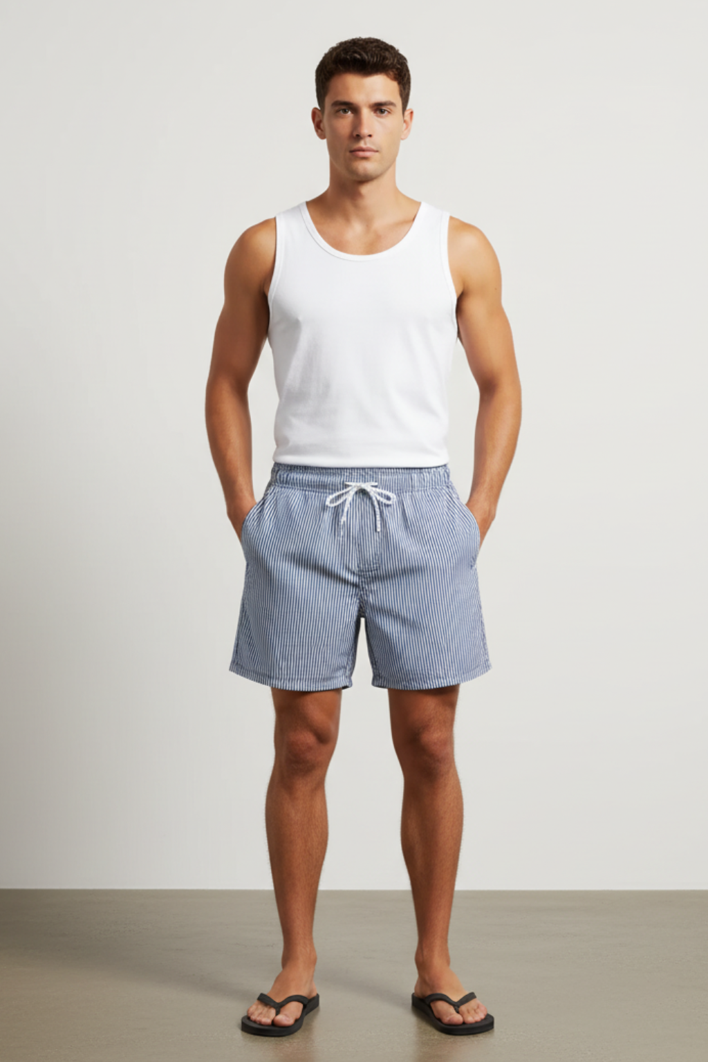 Men’s Printed Swim Trunks - Quick-Dry Board Shorts