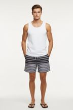 Men’s Printed Swim Trunks - Quick-Dry Board Shorts