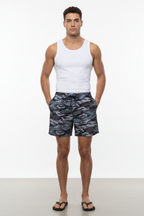 Men’s Printed Swim Trunks - Quick-Dry Board Shorts