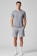 Men’s Quick-Dry Sports T-Shirt - Short Sleeve Top with Reflective Strip