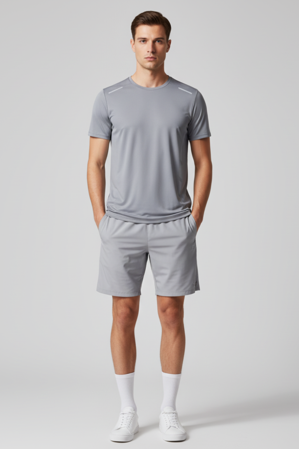 Men’s Quick-Dry Sports T-Shirt - Short Sleeve Top with Reflective Strip