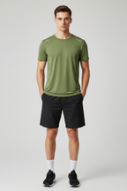 Men’s Quick-Dry Sports T-Shirt - Short Sleeve Top with Reflective Strip