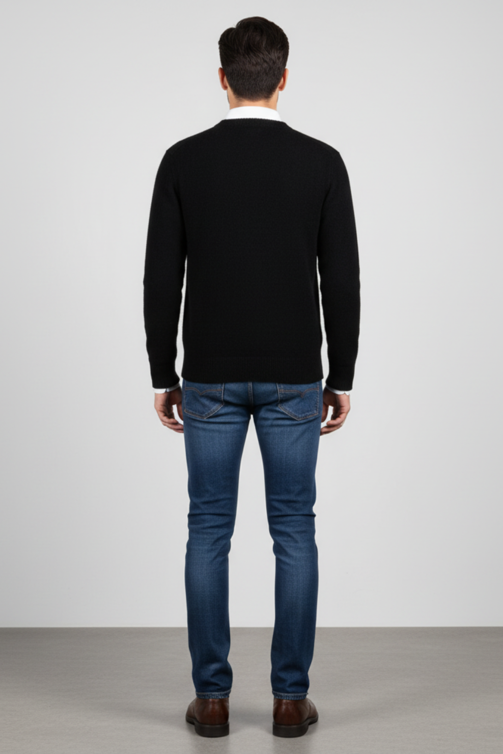 Men’s Oversized Fibre-Blend Sweater - Relaxed Fit with Generous Texture