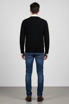 Men’s Oversized Fibre-Blend Sweater - Relaxed Fit with Generous Texture
