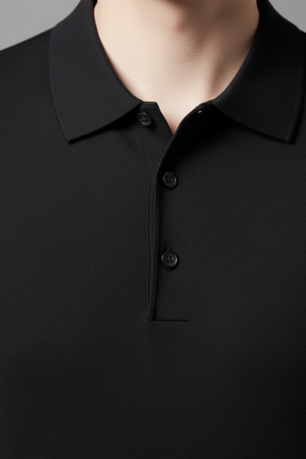Men’s Short Sleeve Polo Shirt - Knit Lapel Top for Business Casual Wear