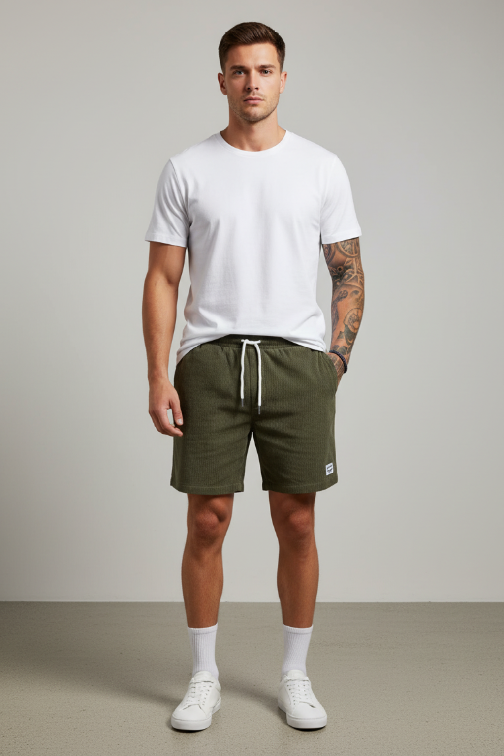 Men’s Summer Corduroy Shorts - Lightweight Loose Fit Casual Wear
