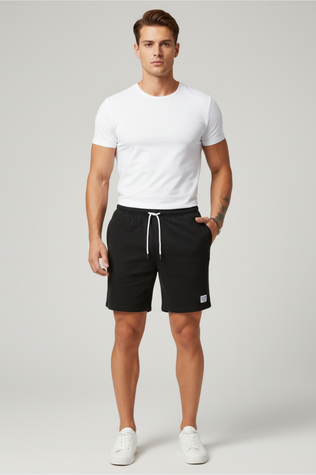 Men’s Summer Corduroy Shorts - Lightweight Loose Fit Casual Wear