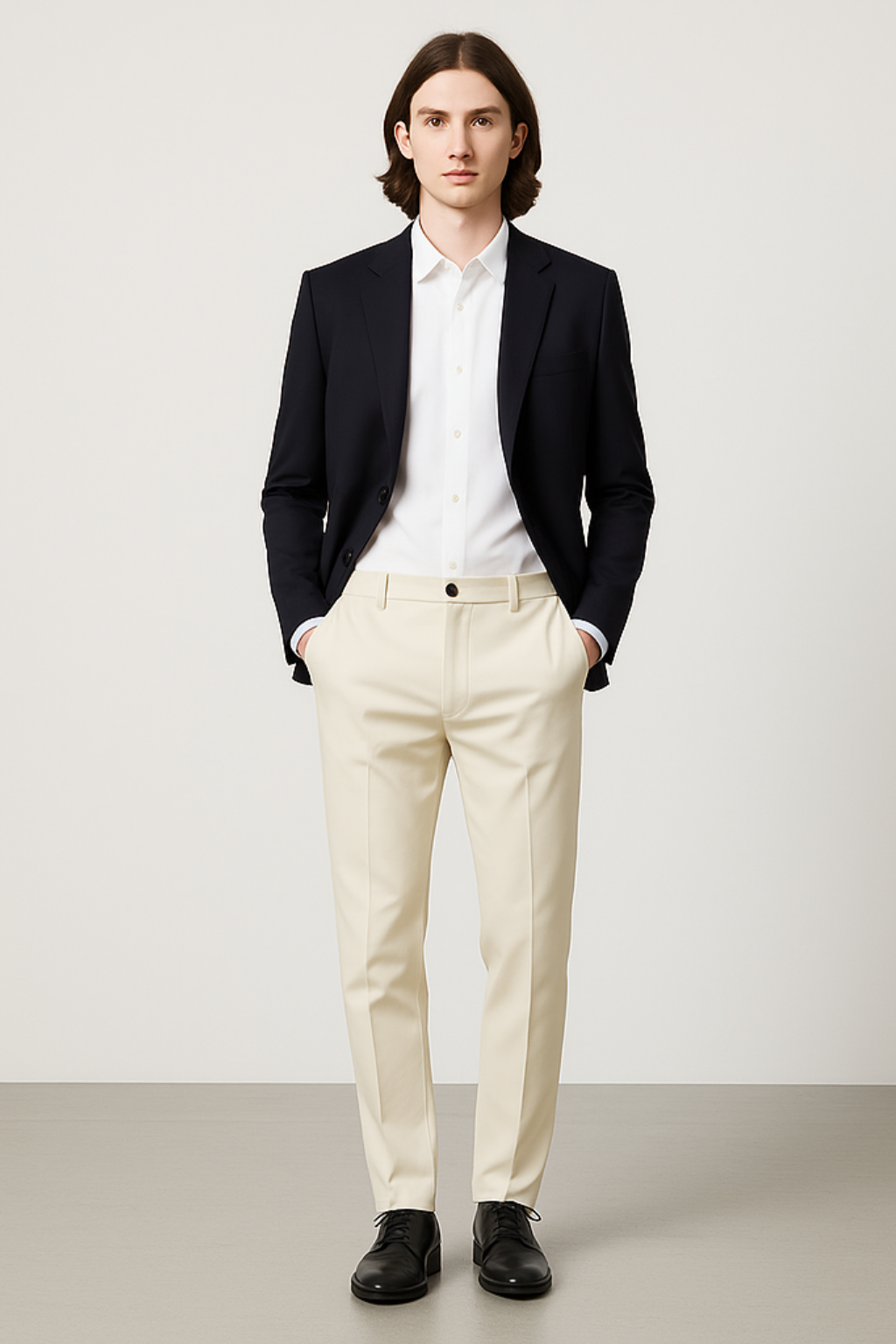 Men’s Summer Thin Straight Pants – Stretch Daily Trousers