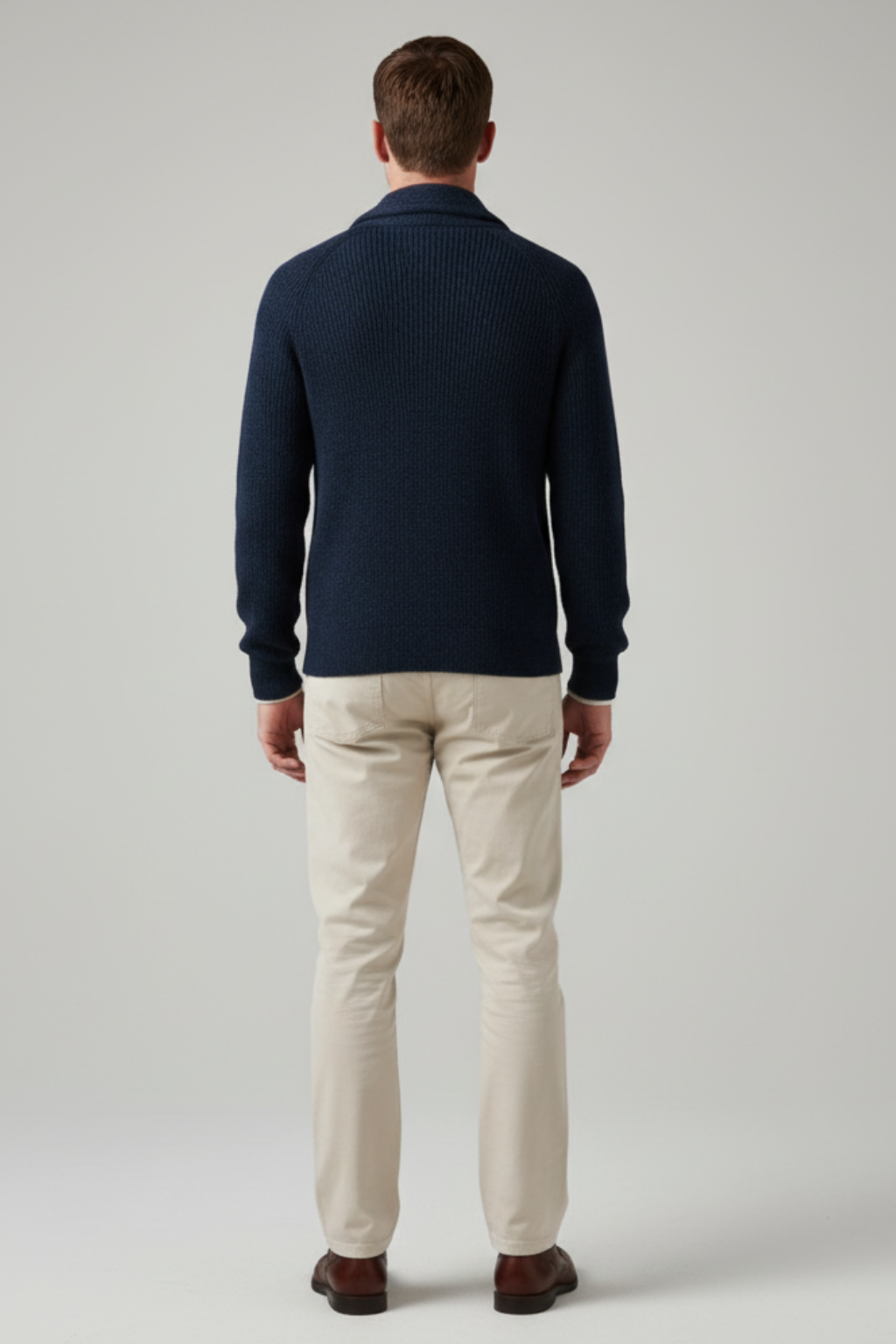 Men’s Textured Knit Sweater - Elevated Layering Piece