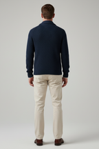 Men’s Textured Knit Sweater - Elevated Layering Piece