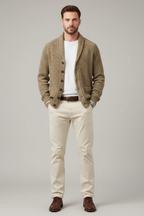 Men’s Textured Knit Sweater - Elevated Layering Piece