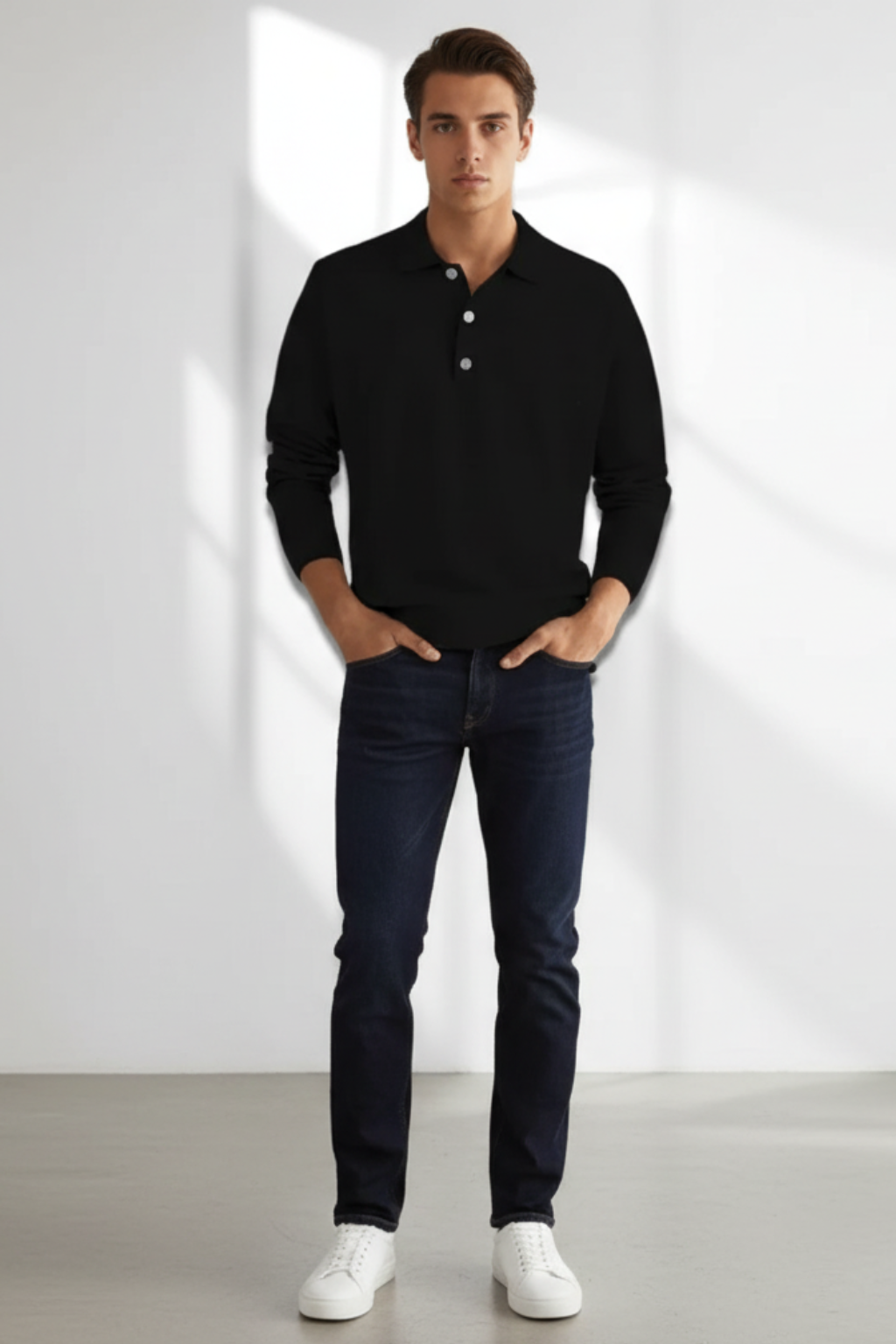 Men’s Textured Sweater - Elevated Layering Piece