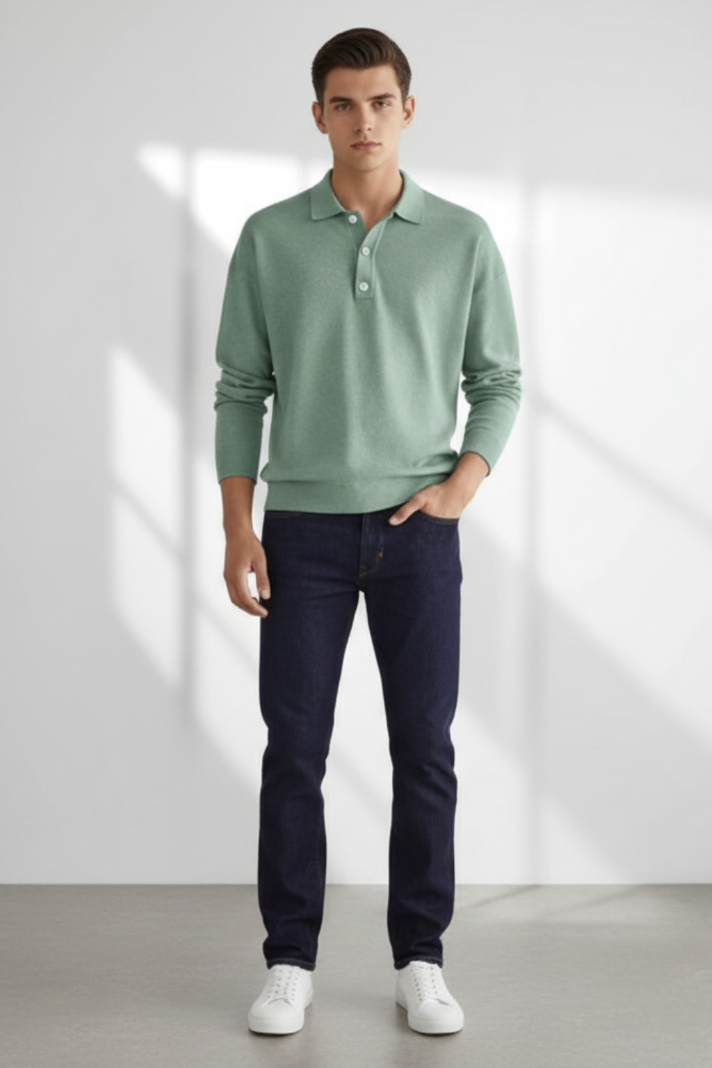 Men’s Textured Sweater - Elevated Layering Piece