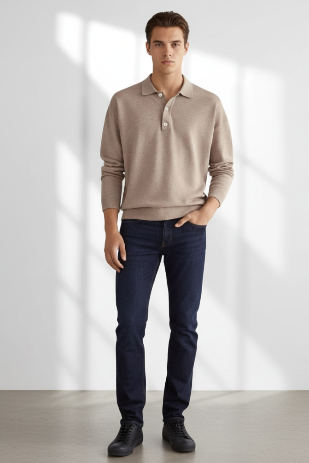 Men’s Textured Sweater - Elevated Layering Piece