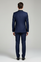 Men’s Tuxedo Three-Piece Suit - Satin Collar Formal Ensemble